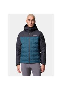 columbia - Kurtka Puchowa Męska Columbia Grand Trek III. Kolor: niebieski, wielokolorowy, czarny. Materiał: puch. Sezon: zima. Sport: turystyka piesza #1