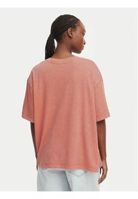 Roxy T-Shirt Talloversize Washed ERJZT06081 Pomarańczowy jasny Loose Fit. Kolor: pomarańczowy. Materiał: bawełna #4