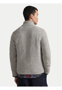 Polo Ralph Lauren Kardigan 710979109002 Szary Regular Fit. Typ kołnierza: polo. Kolor: szary. Materiał: wełna #4