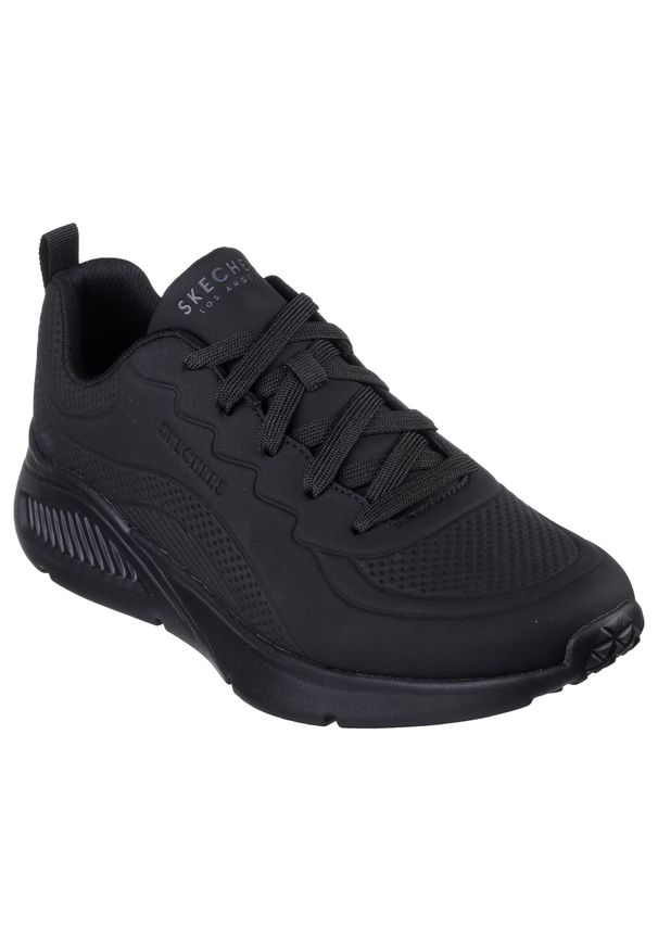 skechers - Adidasy Skechers Uno Lite - Lighter O, Mężczyźni. Kolor: czarny. Materiał: skóra ekologiczna, materiał. Sport: turystyka piesza