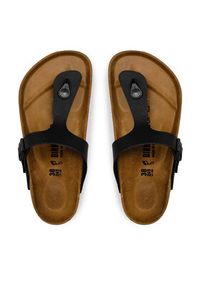 Birkenstock Japonki Gizeh 043691 Czarny. Kolor: czarny. Materiał: skóra #8
