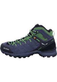 Buty trekkingowe męskie Salewa MS Alp Mate Mid WP. Wysokość cholewki: za kostkę. Zapięcie: sznurówki. Kolor: zielony, wielokolorowy, czarny, szary. Materiał: syntetyk, materiał. Szerokość cholewki: normalna