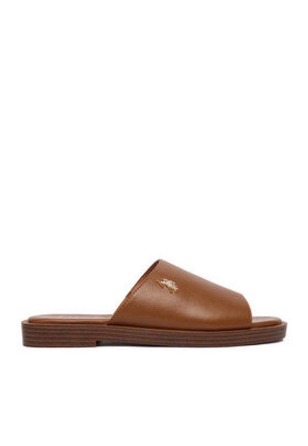 U.S. Polo Assn. Klapki EO-MARINA003W/6Y1 Brązowy. Kolor: brązowy. Materiał: materiał