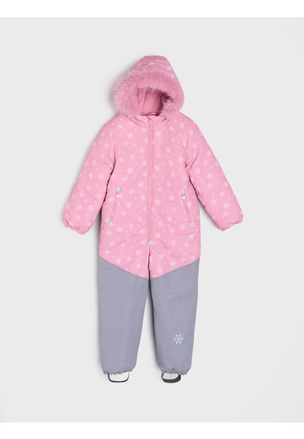 Sinsay - Kombinezon z kapturem - różowy. Kolor: różowy