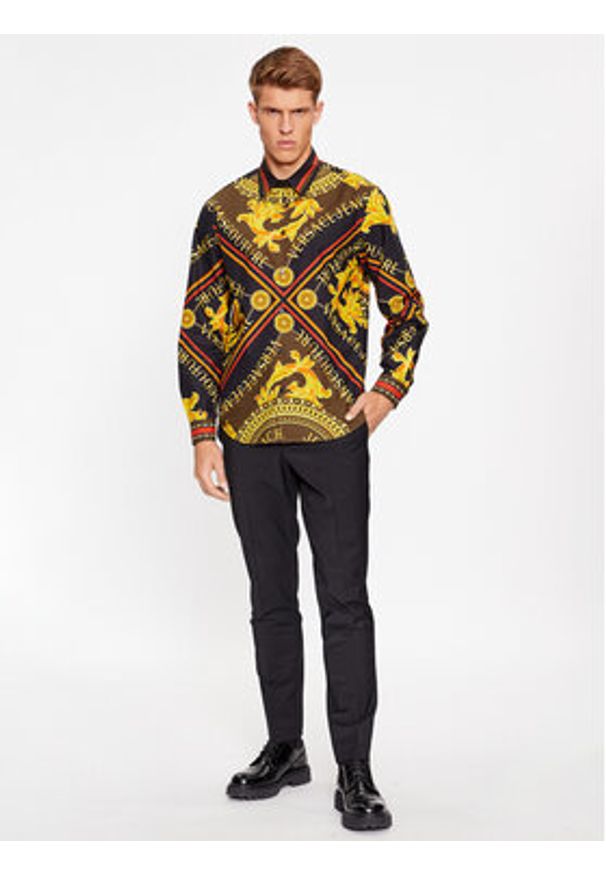 Versace Jeans Couture Koszula 75GAL2RF Kolorowy Regular Fit. Materiał: bawełna. Wzór: kolorowy