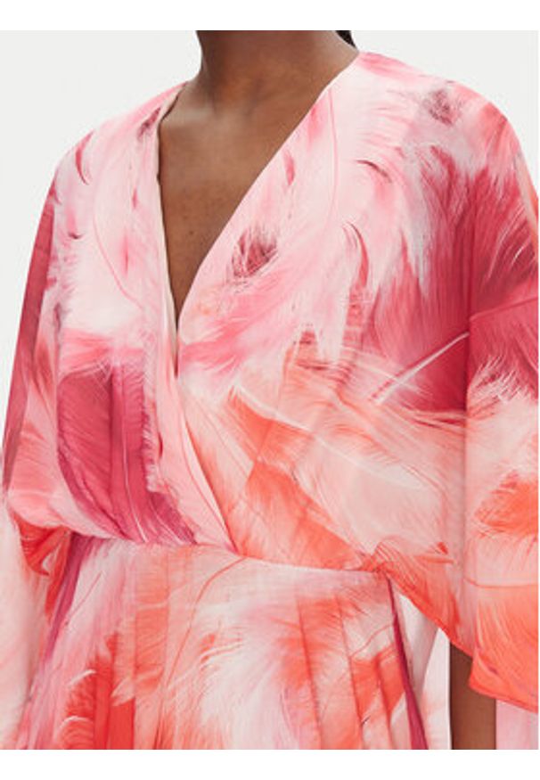 ACCESS FASHION Sukienka wieczorowa 53-3410-0025 Różowy Regular Fit. Kolor: różowy. Materiał: syntetyk. Styl: wizytowy