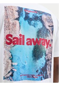 Jack & Jones T-Shirt Riviera 12295161 Biały Relaxed Fit. Kolor: biały. Materiał: bawełna #5