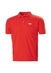 Polo Helly Hansen Malcesine. Typ kołnierza: polo. Kolor: czerwony. Materiał: bawełna #1