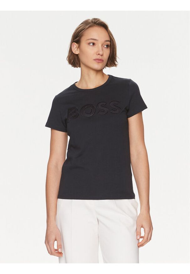BOSS - Boss T-Shirt Eventsa 50514967 Granatowy Regular Fit. Kolor: niebieski. Materiał: bawełna