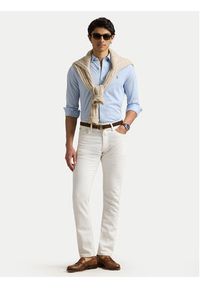 Polo Ralph Lauren Koszula 710932545013 Błękitny Slim Fit. Typ kołnierza: polo. Kolor: niebieski. Materiał: bawełna