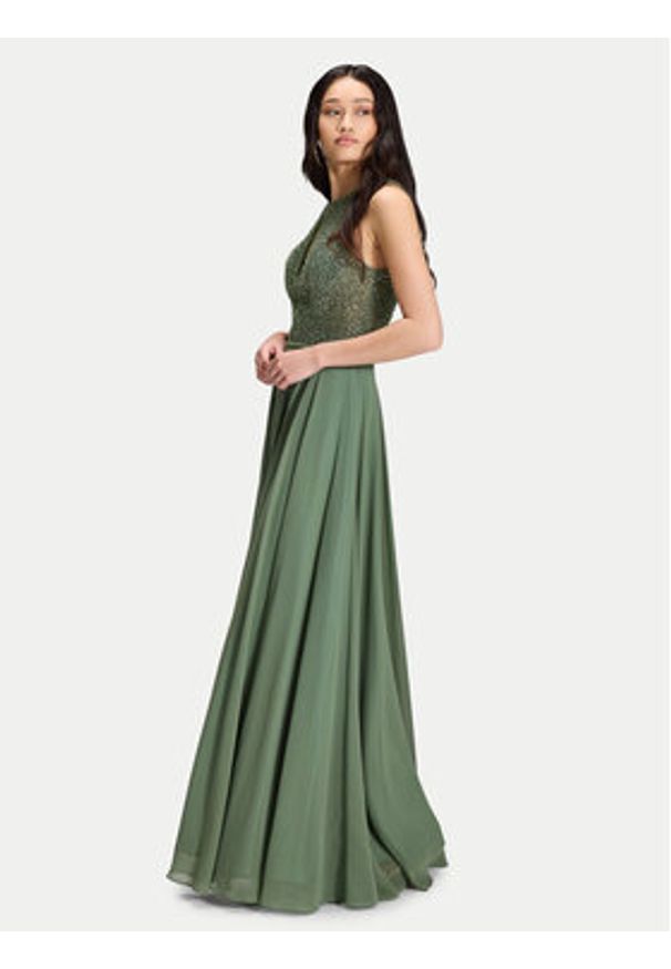 Hey Kyla Sukienka wieczorowa 5AI053HK Zielony Regular Fit. Kolor: zielony. Materiał: syntetyk. Styl: wizytowy
