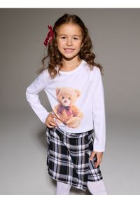 Sinsay - Bawełniana koszulka z nadrukiem misia - wielobarwny. Materiał: bawełna. Wzór: nadruk #1