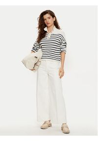 TOMMY HILFIGER - Tommy Hilfiger Kuloty WW0WW44330 Biały Regular Fit. Kolor: biały. Materiał: bawełna #5