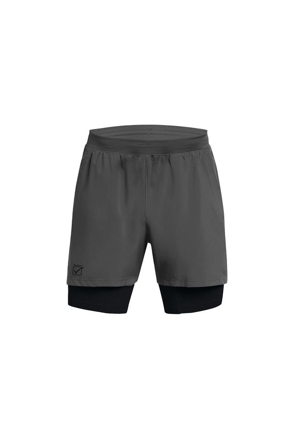 Szorty Givova 2 IN 1. Kolor: szary. Materiał: materiał. Długość: krótkie. Sezon: lato