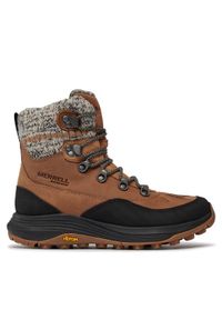 Merrell Śniegowce Siren 4 Thermo Mid Zip Wp J037412 Brązowy. Kolor: brązowy. Materiał: skóra