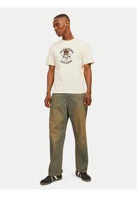 Jack & Jones - Jack&Jones T-Shirt Seven Skull 12262491 Écru Regular Fit. Materiał: bawełna #7