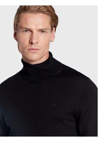 Calvin Klein Golf Superior K10K110420 Czarny Slim Fit. Typ kołnierza: golf. Kolor: czarny. Materiał: wełna #4