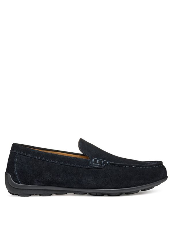 Geox Mokasyny U Spherica Ec16 U55HYA 00022 C4021 Granatowy. Kolor: niebieski. Materiał: zamsz, skóra