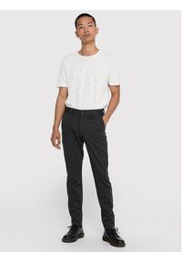 Only & Sons Chinosy Mark 22010209 Szary Slim Fit. Kolor: szary. Materiał: syntetyk #2