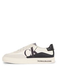 Calvin Klein Jeans Sneakersy Classic Cupsole Laceup Mix Lth YM0YM00713 Biały. Kolor: biały #3