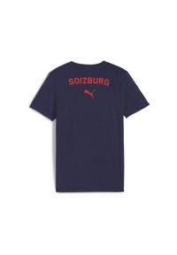 Puma - Koszulka młodzieżowa Casuals FC Red Bull Salzburg PUMA Navy Red Blue. Kolor: czerwony, wielokolorowy, niebieski