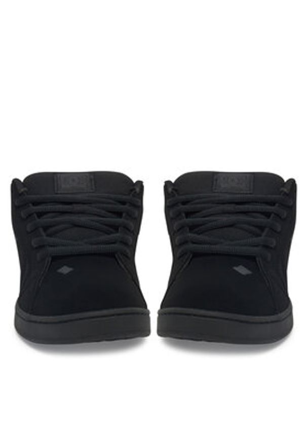DC Shoes Sneakersy EO-NET 302361-3BK Czarny. Kolor: czarny. Materiał: nubuk, skóra