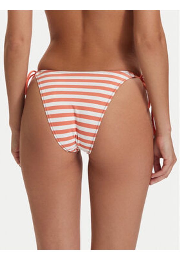 Calvin Klein Swimwear Dół od bikini LV00Q61215 Pomarańczowy. Kolor: pomarańczowy. Materiał: syntetyk