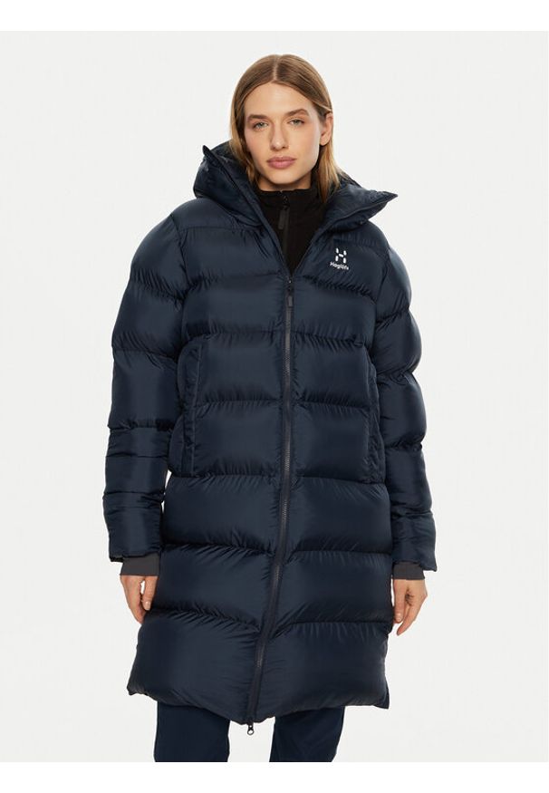 Haglöfs Płaszcz zimowy Long Mimic 607706 Granatowy Relaxed Fit. Kolor: niebieski. Materiał: syntetyk. Sezon: zima