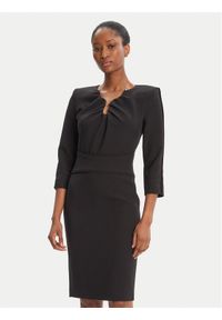 SIMONA CORSELLINI - Simona Corsellini Sukienka koktajlowa A25CPAB01101 Czarny Slim Fit. Kolor: czarny. Materiał: syntetyk. Styl: wizytowy