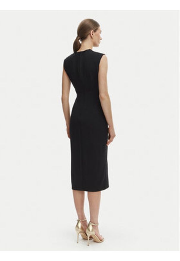 Rinascimento Sukienka koktajlowa CFC0020278002 Czarny Slim Fit. Kolor: czarny. Materiał: syntetyk. Styl: wizytowy