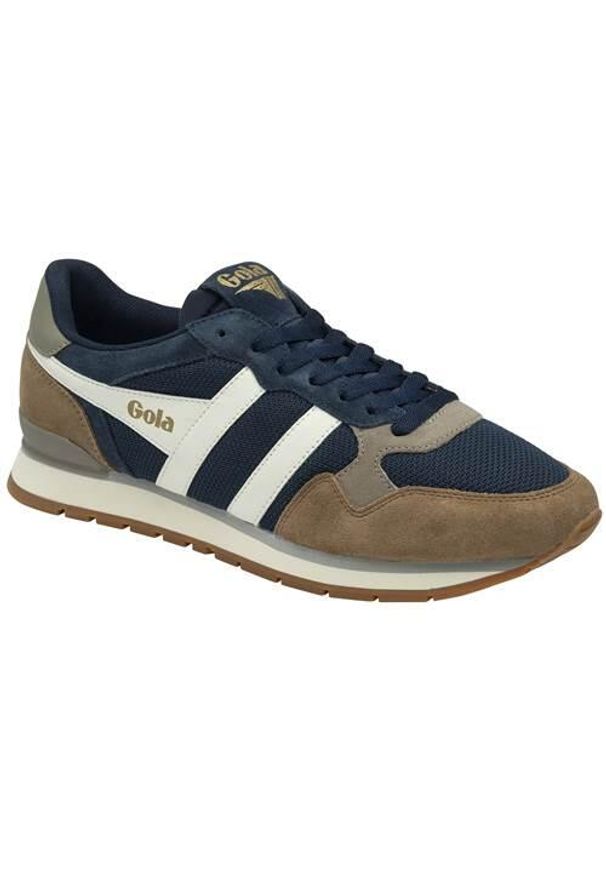 Buty do chodzenia męskie Gola Colorado. Zapięcie: sznurówki. Kolor: niebieski, wielokolorowy. Materiał: materiał, syntetyk. Szerokość cholewki: normalna. Sport: turystyka piesza