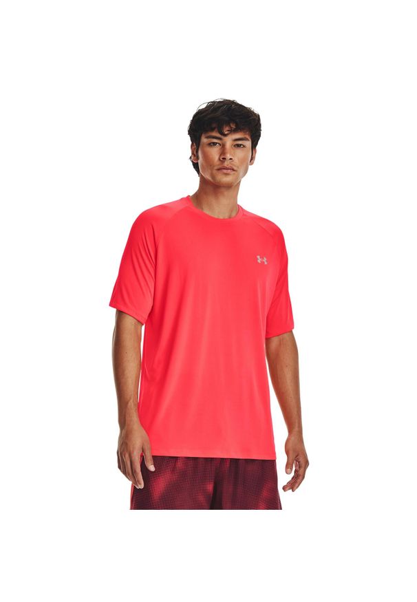 Koszulka męska Under Armour Tech Reflective SS. Kolor: czerwony. Sport: fitness