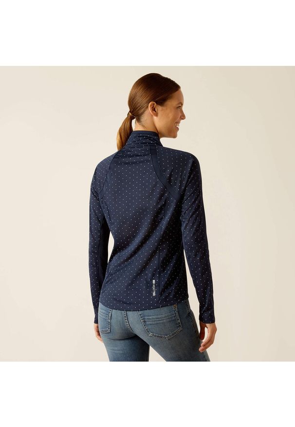 Bluzka jeździecka damska Ariat Sunstopper 3.0. Kolor: niebieski. Długość rękawa: długi rękaw