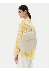 TOMMY HILFIGER - Tommy Hilfiger Plecak Th Legacy Backpack AW0AW17407 Beżowy. Kolor: beżowy. Materiał: skóra