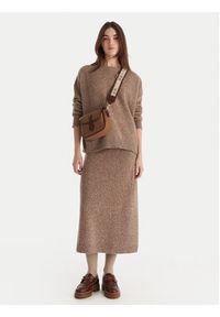 Weekend Max Mara Sweter Sibari 2525366152 Brązowy Relaxed Fit. Kolor: brązowy. Materiał: wełna #4