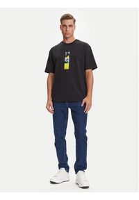 Karl Lagerfeld Jeans T-Shirt A3M17036 Czarny Relaxed Fit. Kolor: czarny. Materiał: bawełna #4
