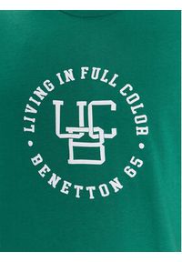 United Colors of Benetton - United Colors Of Benetton T-Shirt 3YR3U1050 Zielony Regular Fit. Kolor: zielony. Materiał: bawełna #3