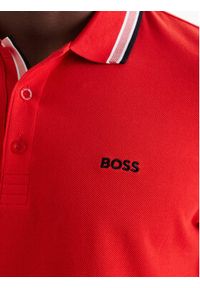 BOSS Polo Paddy 50469055 Czerwony Regular Fit. Typ kołnierza: polo. Kolor: czerwony. Materiał: bawełna #2