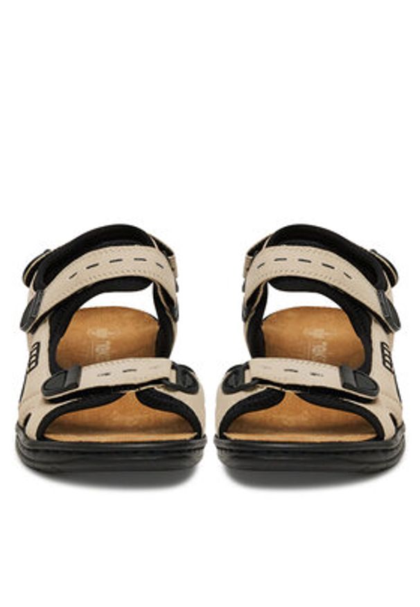 Rieker Sandały CEO-64582-60 Beżowy. Kolor: beżowy. Materiał: materiał