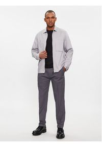 Calvin Klein Kurtka przejściowa Cotton 3D Pockets Overshirt K10K112356 Szary Regular Fit. Kolor: szary. Materiał: syntetyk #3