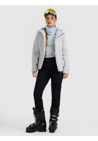 4f - 4F Kurtka narciarska membrana 5000 damska - szara S. Kolor: szary. Materiał: materiał. Sezon: zima #2