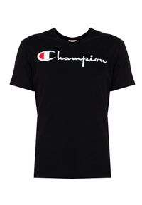 Champion T-Shirt | 210972 | Mężczyzna | Czarny. Okazja: na co dzień. Kolor: czarny. Materiał: bawełna. Styl: casual