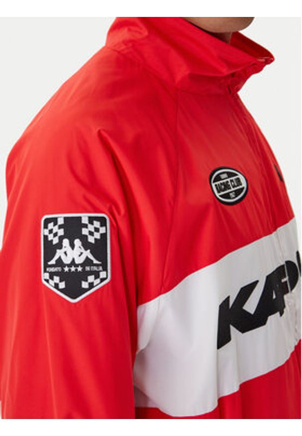Kappa Wiatrówka Authentic Sullix 382568W Czerwony Oversize. Kolor: czerwony. Materiał: syntetyk