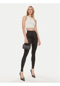 Elisabetta Franchi Top TK-06B-42E2-V220 Écru Slim Fit. Materiał: syntetyk #5
