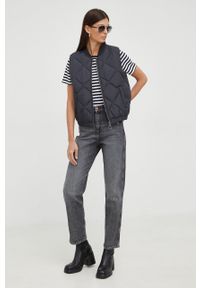 Mustang bezrękawnik damski kolor szary przejściowy. Okazja: na co dzień. Kolor: szary. Długość rękawa: bez rękawów. Styl: casual #4