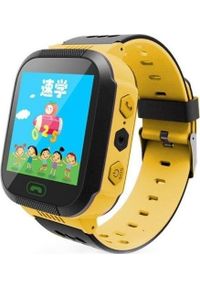 Smartwatch PDS Q1 Czarno-żółty. Rodzaj zegarka: smartwatch. Kolor: czarny, wielokolorowy, żółty