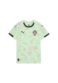 Puma - Damska koszulka wyjazdowa drużyny kobiet Portugalia 2025 PUMA. Kolor: czarny, wielokolorowy, zielony. Sport: piłka nożna #1