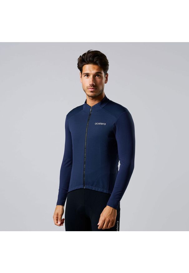 ACELERA - Męskie spodenki kolarskie do kolarstwa górskiego. Kolor: niebieski. Sport: kolarstwo