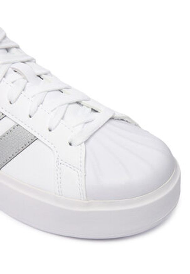 Adidas - adidas Sneakersy Streettalk Bold KJ3857 Biały. Kolor: biały. Materiał: skóra