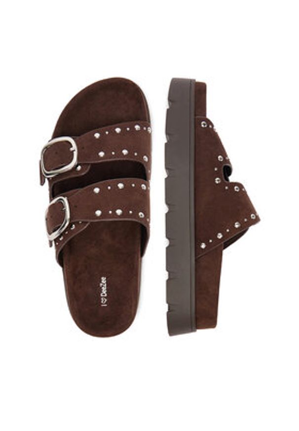 DeeZee Klapki CEO-HY35011-1 Brązowy. Kolor: brązowy. Materiał: materiał